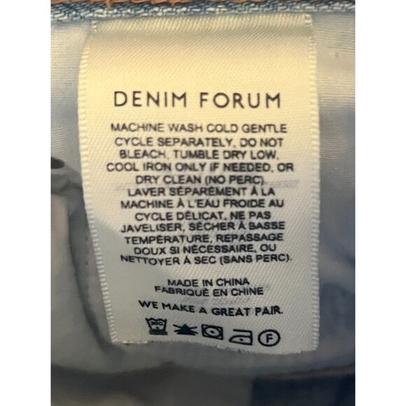 DENIM FORUM Blue 90s The Marlo High Rose Baggy Jeans  Women's Size 28 - Picture 5 of 11